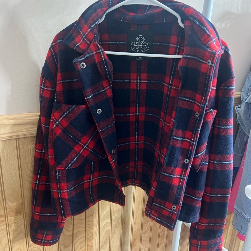 Cute red / blue jacket to keep warm and stylish!